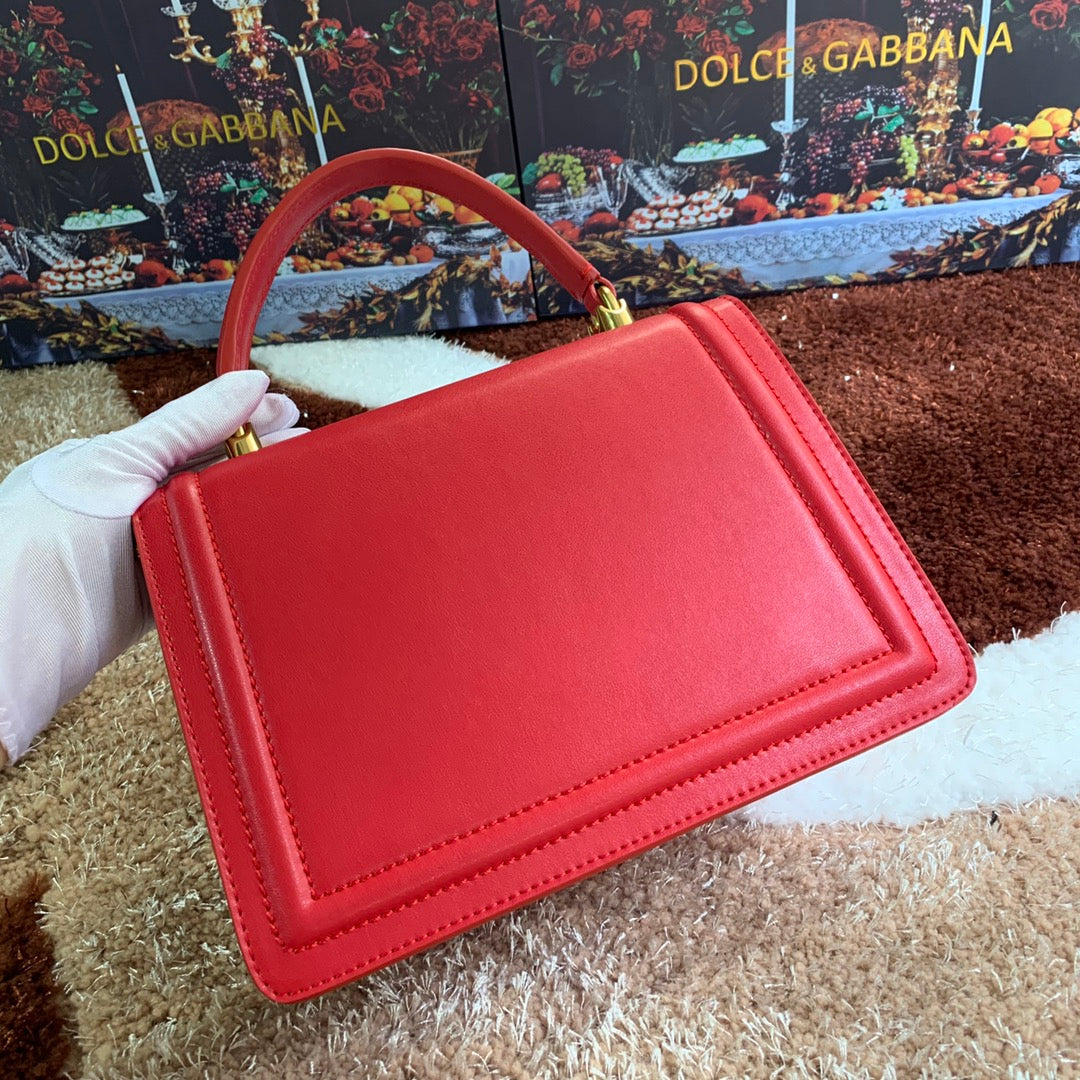 devotion 24 top-handle red calfskin