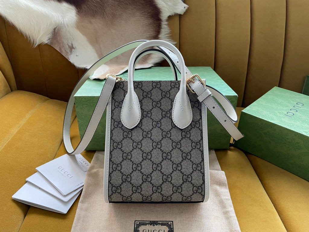 TOTE BAG CANVAS CALFSKIN