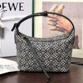 L*E CUBI 21 BAG IN WHITE MIX BLACK ANAGRAM JACQUARD