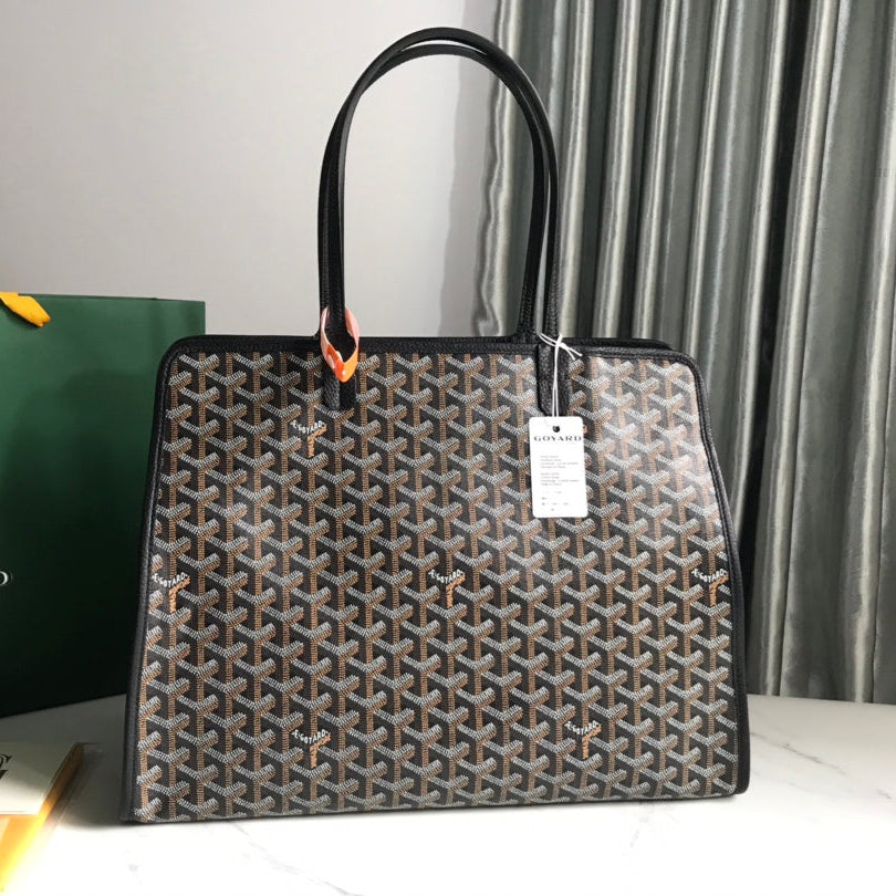 HARDY BAG G*yardine CANVAS TAURILLON LEATHER TRIM