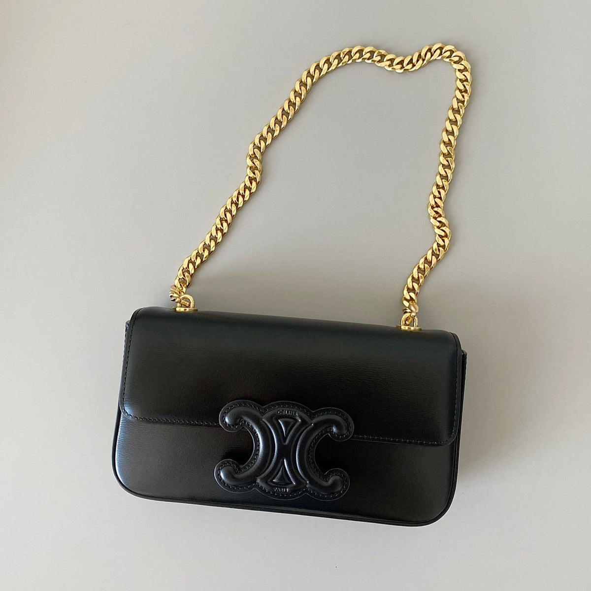 20 CHAIN EMBOSSED ARMPIT BAG CALFSKIN