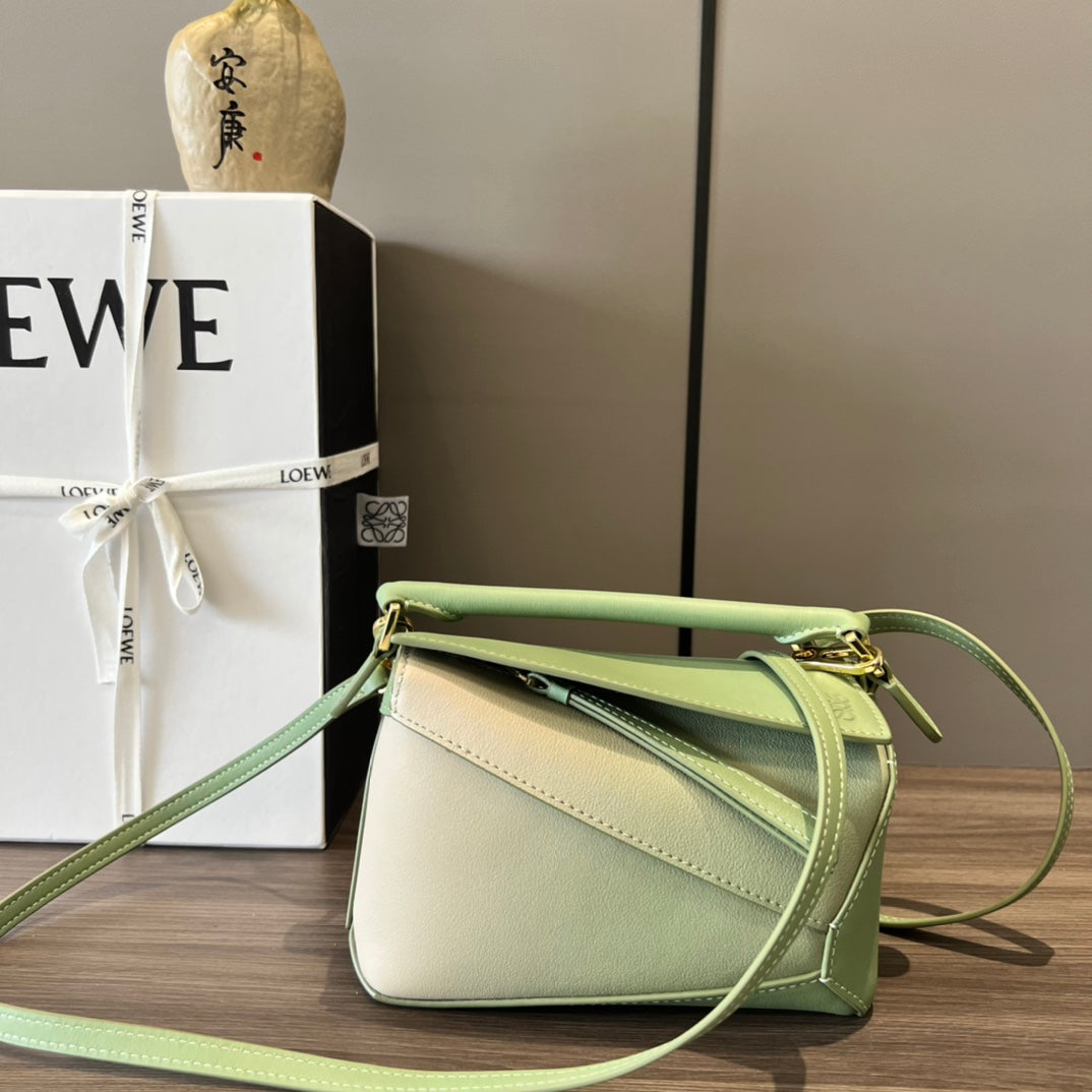 Puzzle bag soft grained calfskin