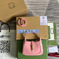 G*G JACKIE MINI 19 SHOULDER BAG IN PINK PATEL CALFSKIN