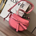 Gate Dual bag soft calfskin jacquard smooth caflskin