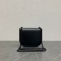 C*line Chain Besace Clea Bag Triomphe Black Calfskin SHW