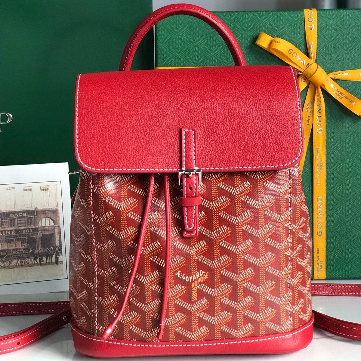 ALPIN BACKPACK LAMBSKIN G*yardine CANVAS