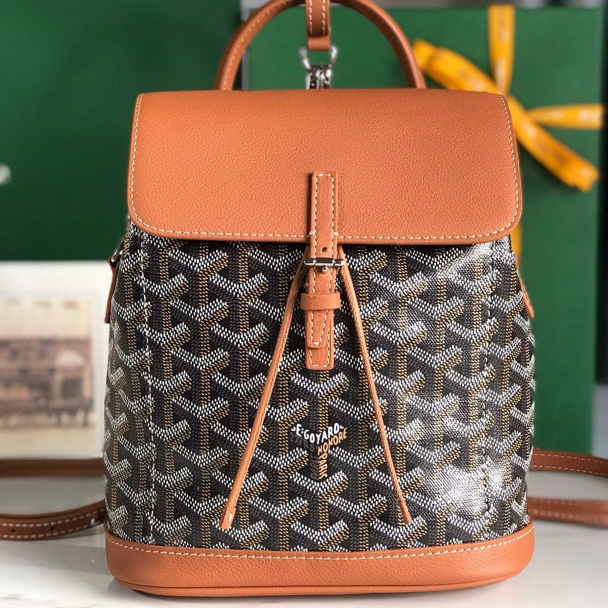 ALPIN BACKPACK LAMBSKIN G*yardine CANVAS