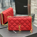 BECKY QUILTED LAMBSKIN GOLD HARDWARE