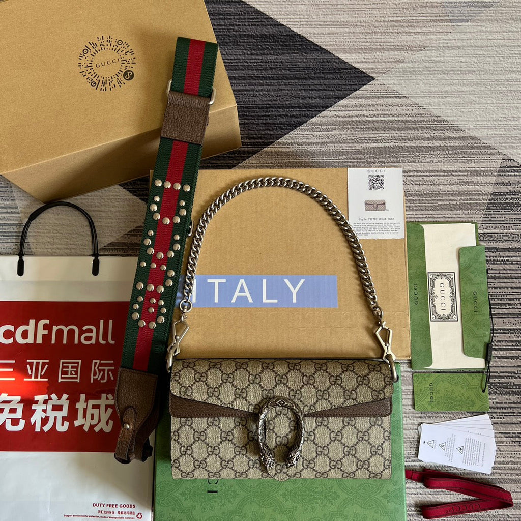 DIONYSUS 25 SMALL BAG IN G*G SUPREME CANVAS