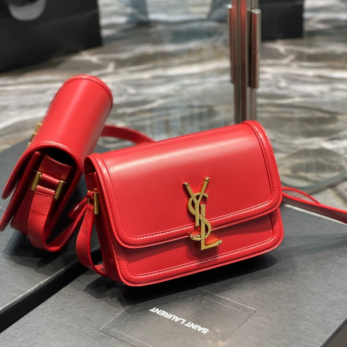 SOLFERINO CALFSKIN GOLD HARDWARE