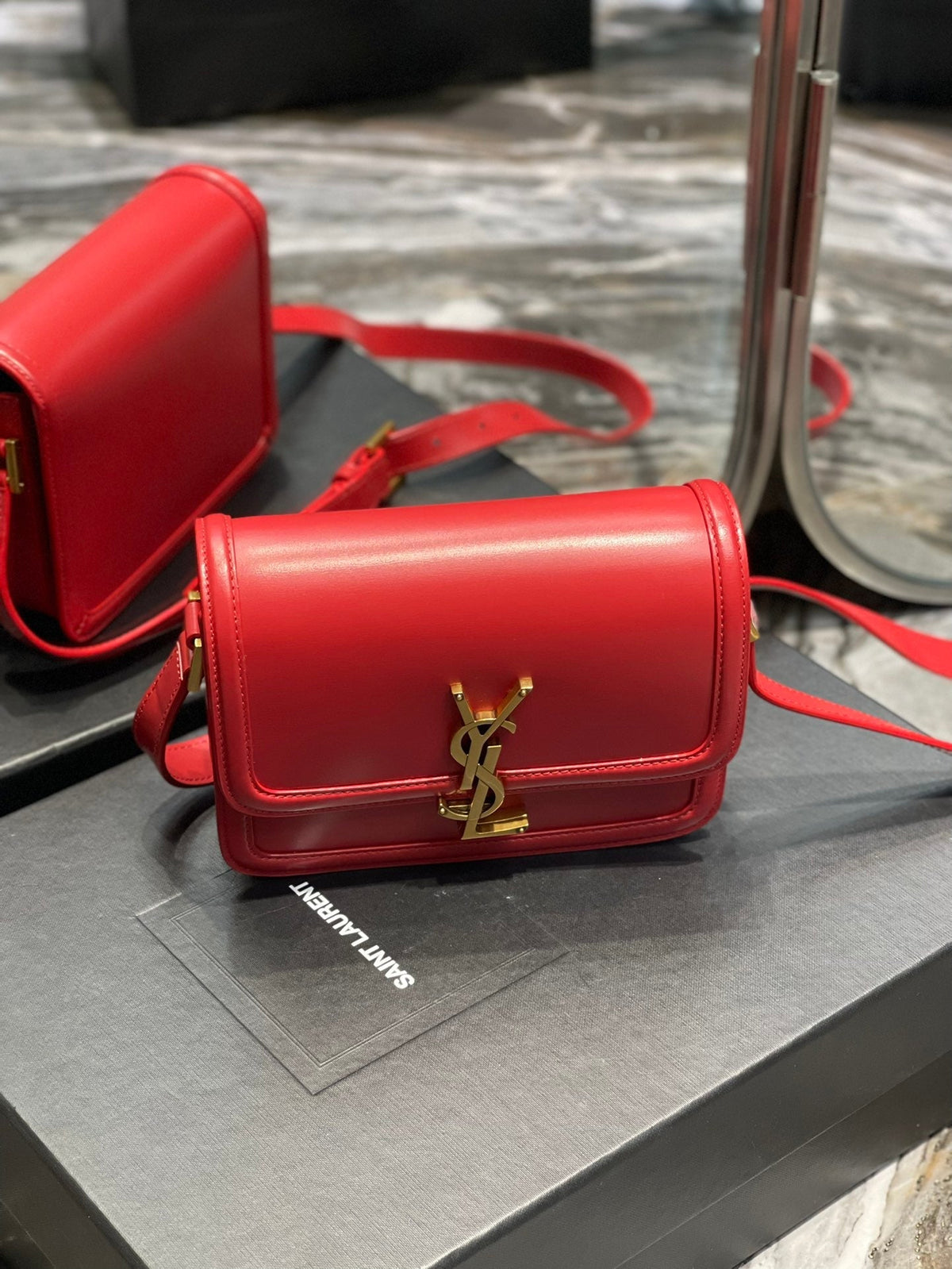 SOLFERINO CALFSKIN GOLD HARDWARE
