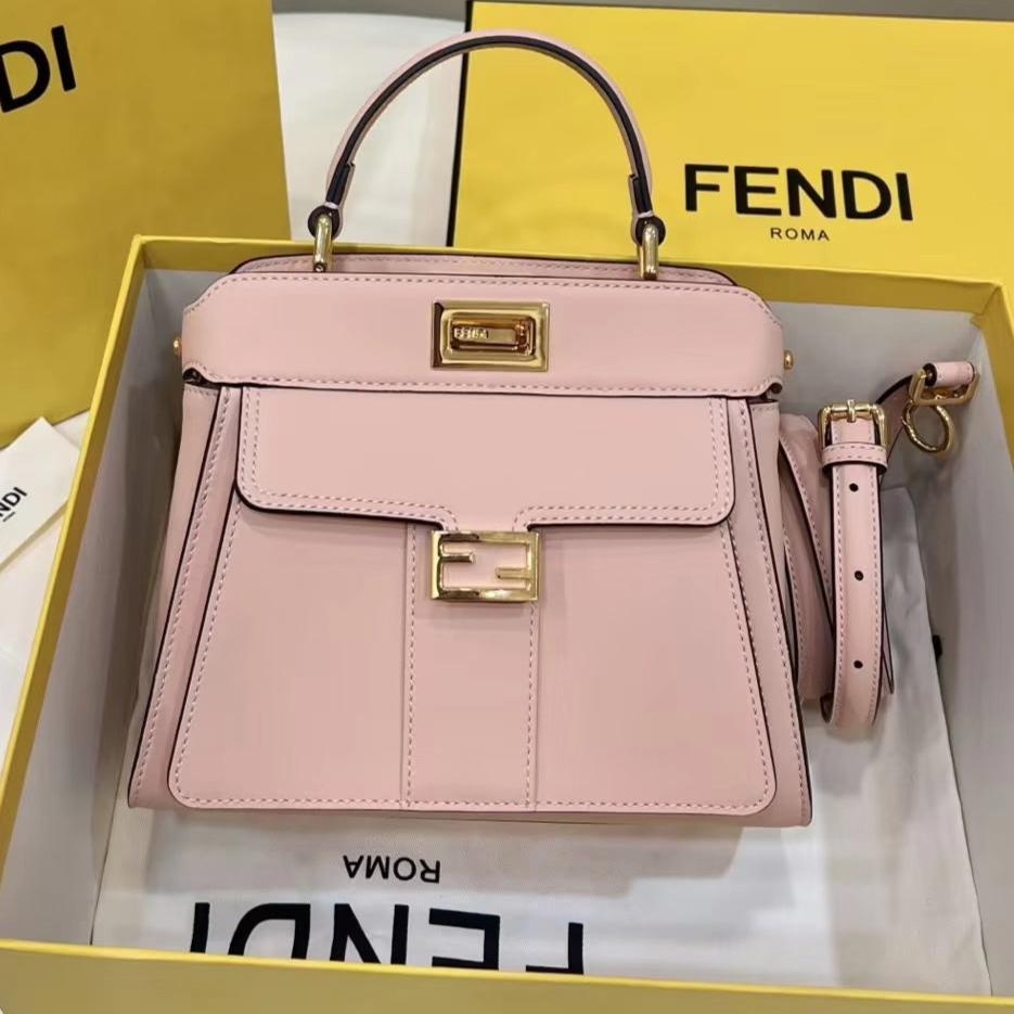 F*ndi PEEKABOO BAG CALFSKIN GOLD HARDWARE