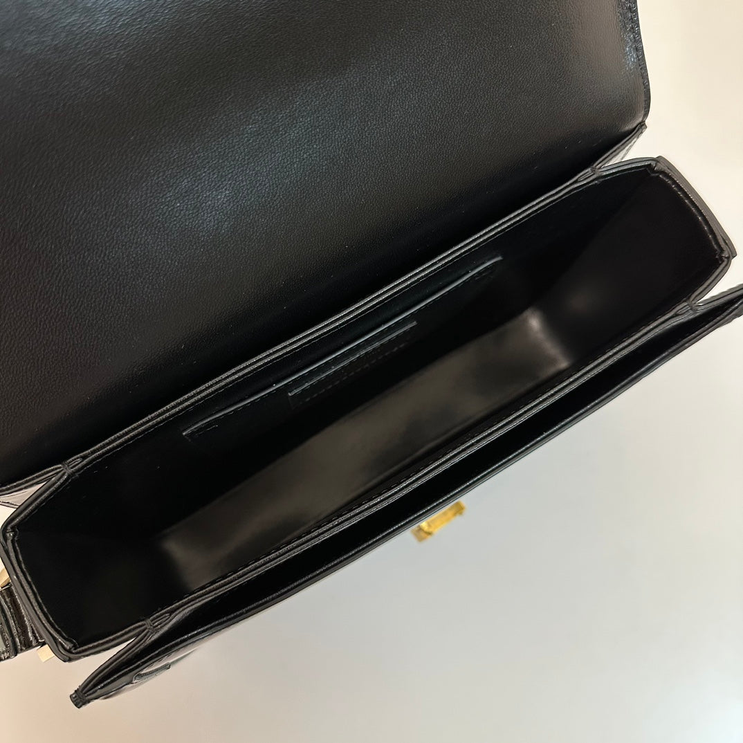 Y*S*L Solferino Satchel Bag Patent Leather