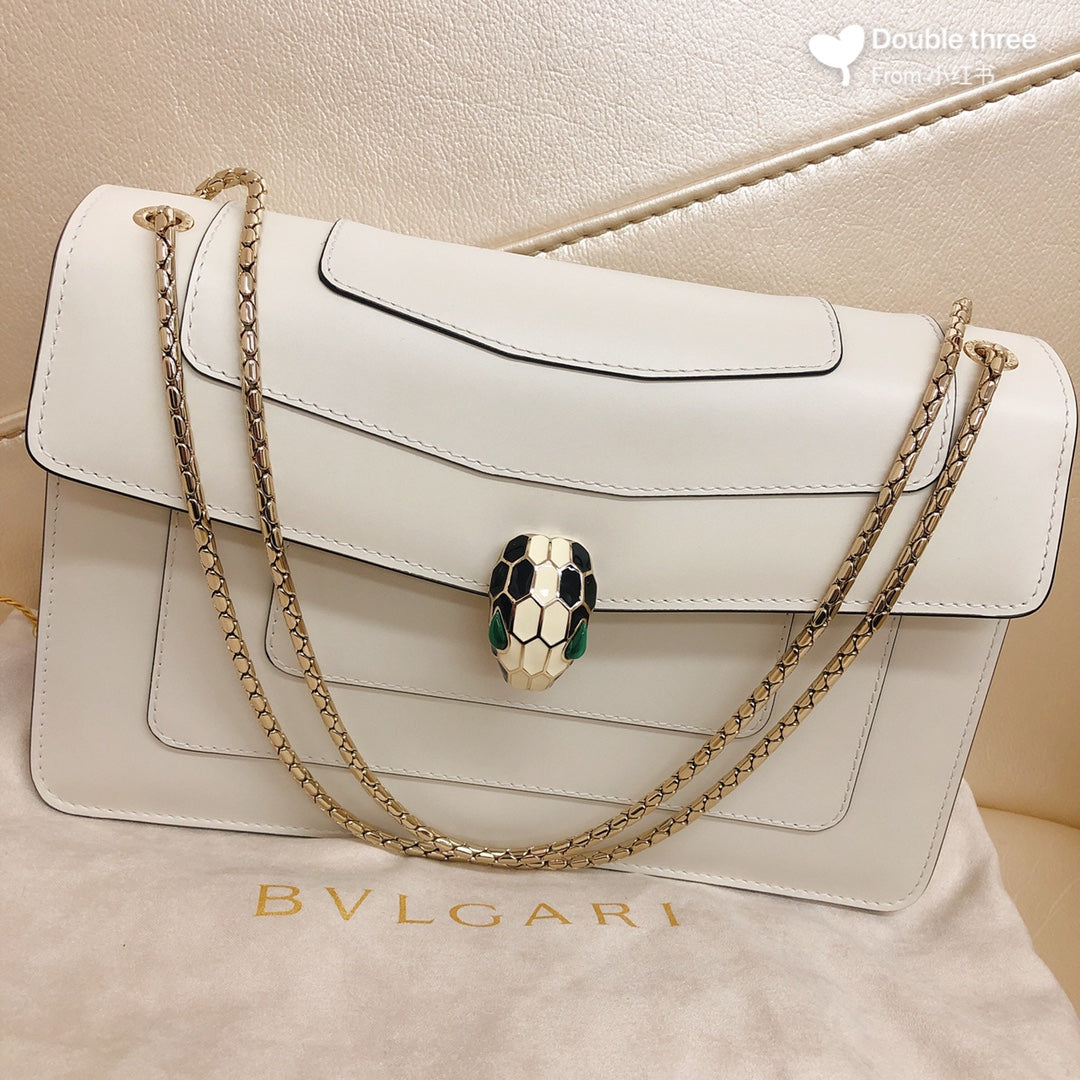 B*V*L Serpenti Forever Shoulder Bag Calfskin GHW