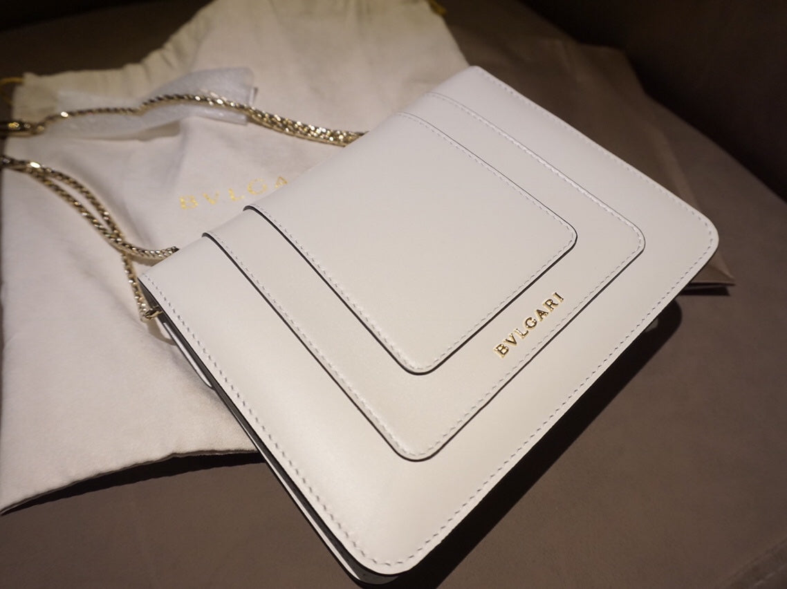 B*V*L Serpenti Forever Crossbody Cafskin GHW