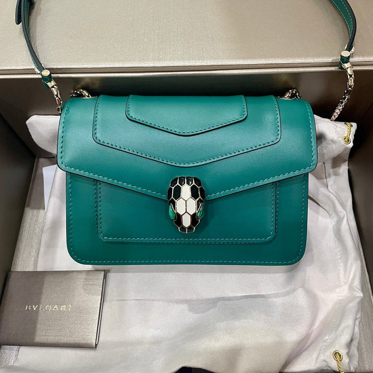 B*V*L Serpenti Forever Shoulder Bag Calfskin GHW