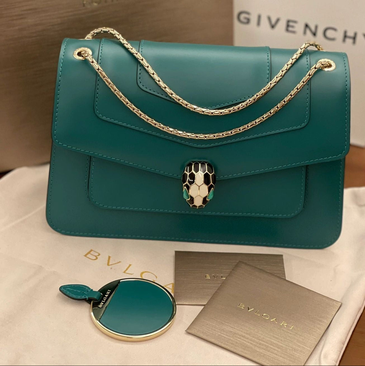 B*V*L Serpenti Forever Shoulder Bag Calfskin GHW