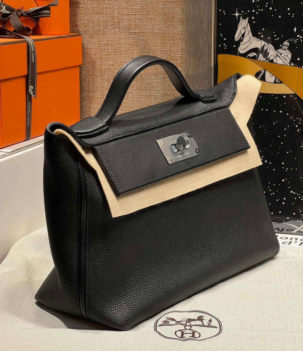 H*M 24 24 Bag Leather Silver Hardware