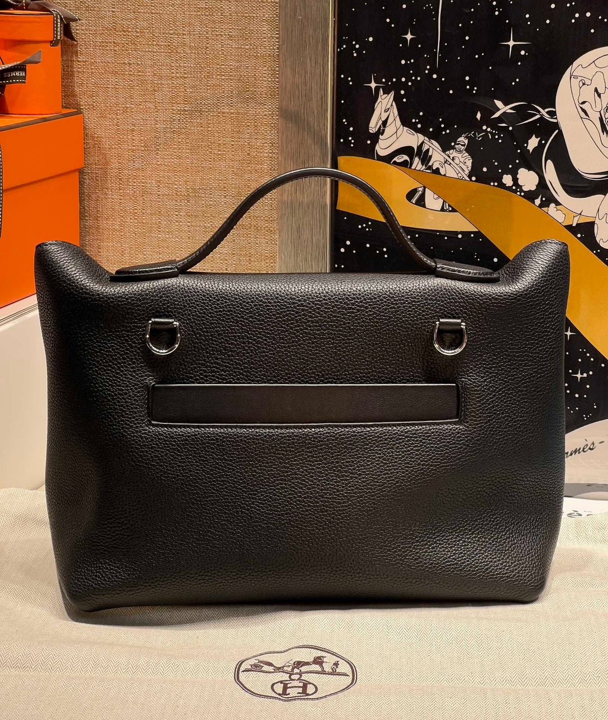H*M 24 24 Bag Leather Silver Hardware