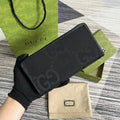G*G LONG WALLET 19 IN BLACK CANVAS