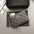 C*C A50168 Keyring Cardholder Black Caviar Sliver Steel