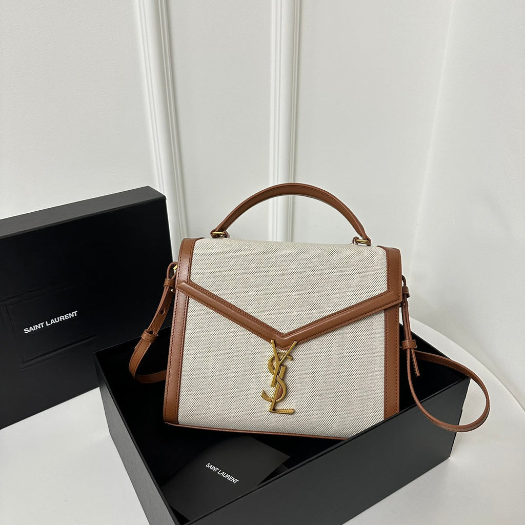 SL Cassandra Top Handle 2wayBag Canvas Leather