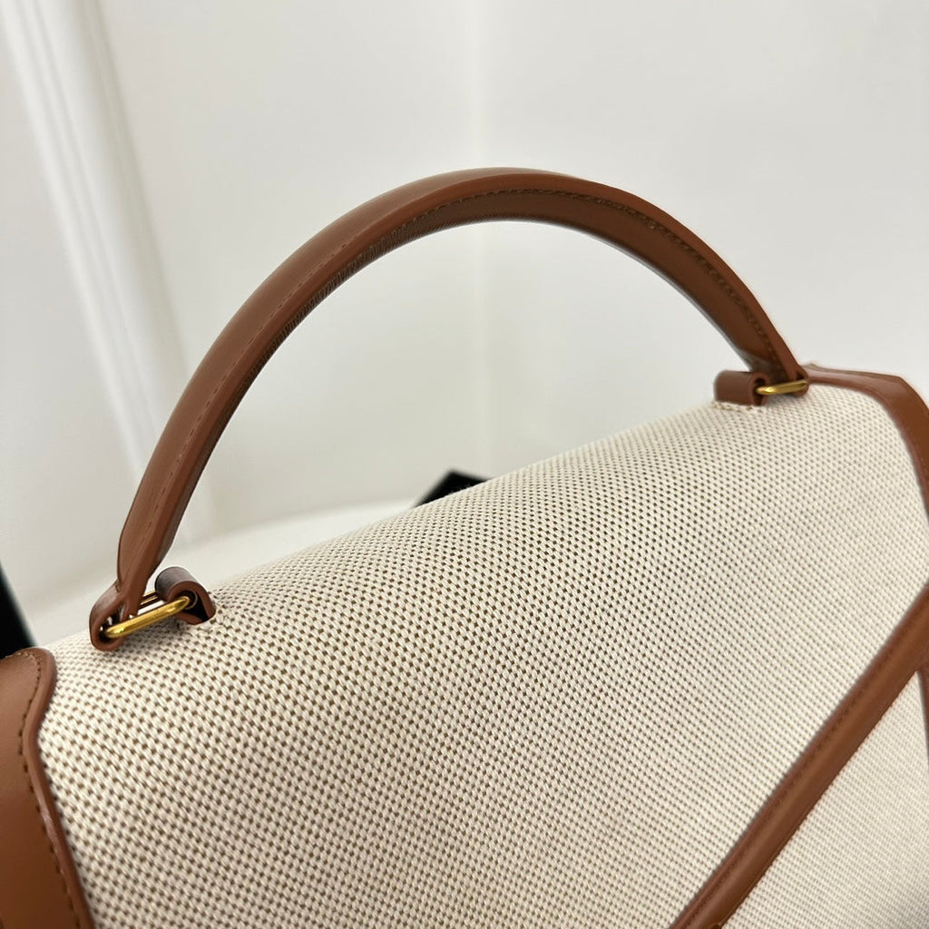 SL Cassandra Top Handle 2wayBag Canvas Leather