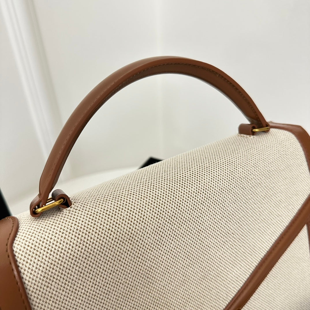 SL Cassandra Top Handle 2wayBag Canvas Leather