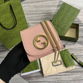 BLONDIE INTERLOCK SHOULDER BAG CALFSKIN CHAIN