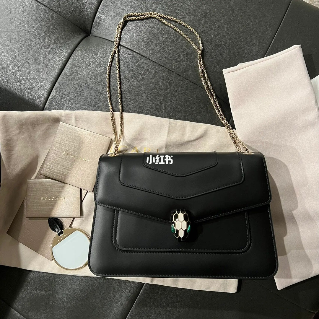 B*V*L Serpenti Forever Shoulder Bag Calfskin GHW
