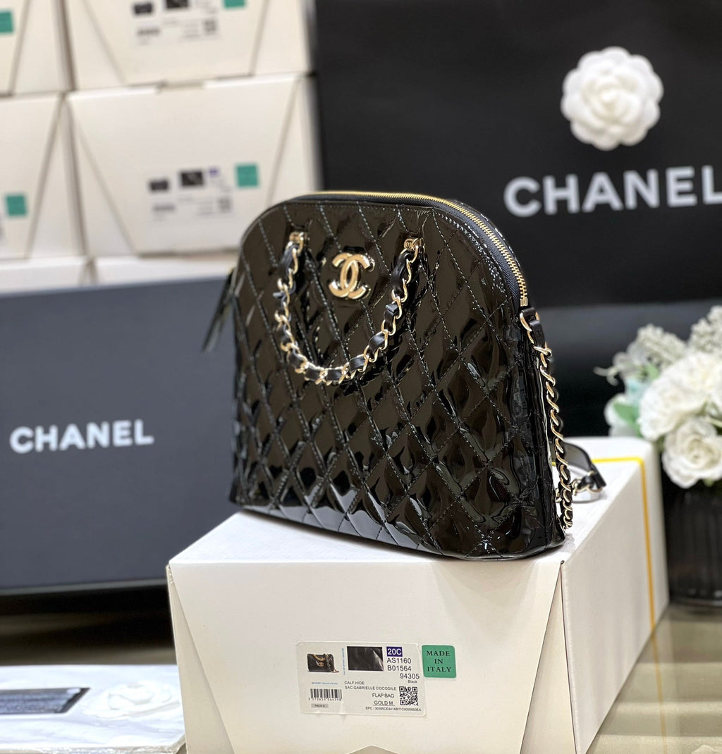C*C 23S Shell Bag Patent Leather
