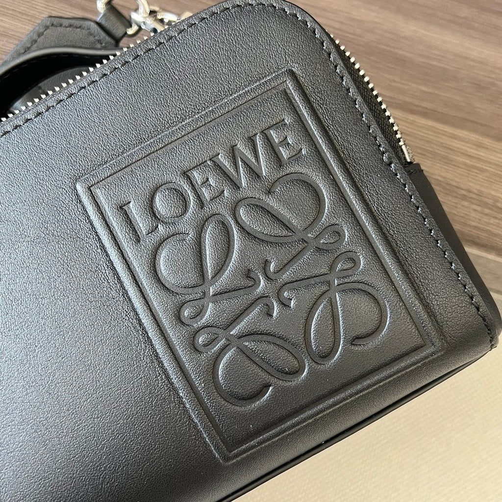 L*ew Mini Camera Black Leather Cross Body Bag