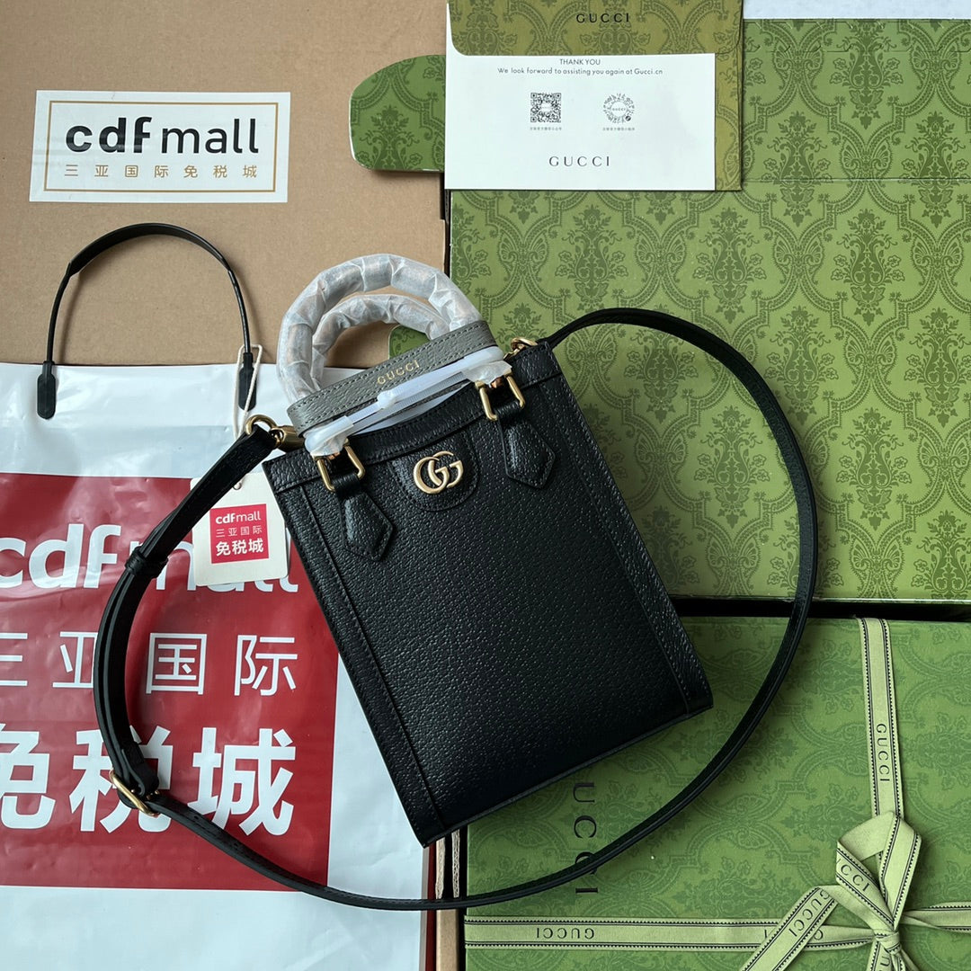 DIANA TOTE BAG LAMBSKIN BAMBOO HANDLE
