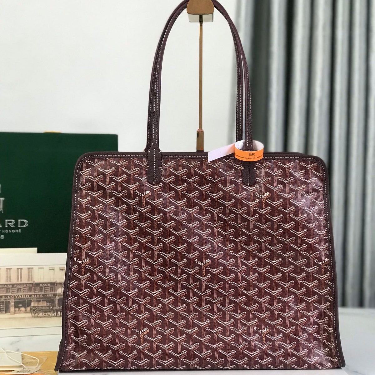 HARDY BAG G*yardine CANVAS TAURILLON LEATHER TRIM