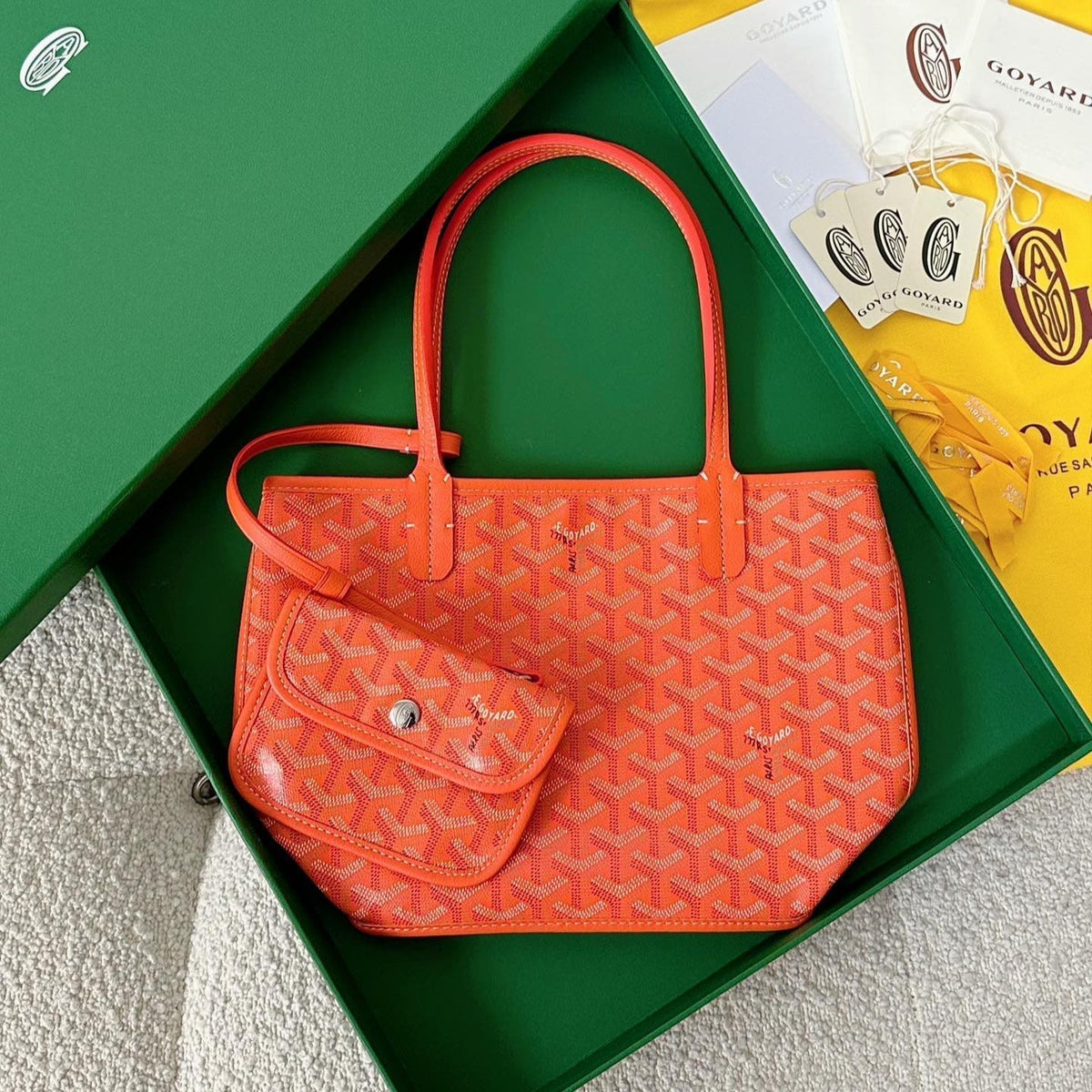ANJOU BAG G*yardine CANVAS CALFSKIN