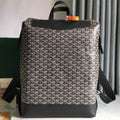 CISALPIN BACKPACK 43 IN BLACK G*yardine CANVAS AND CALFSKIN