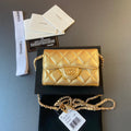 C*C 24 Classic Wallet On Chain Sheepskin