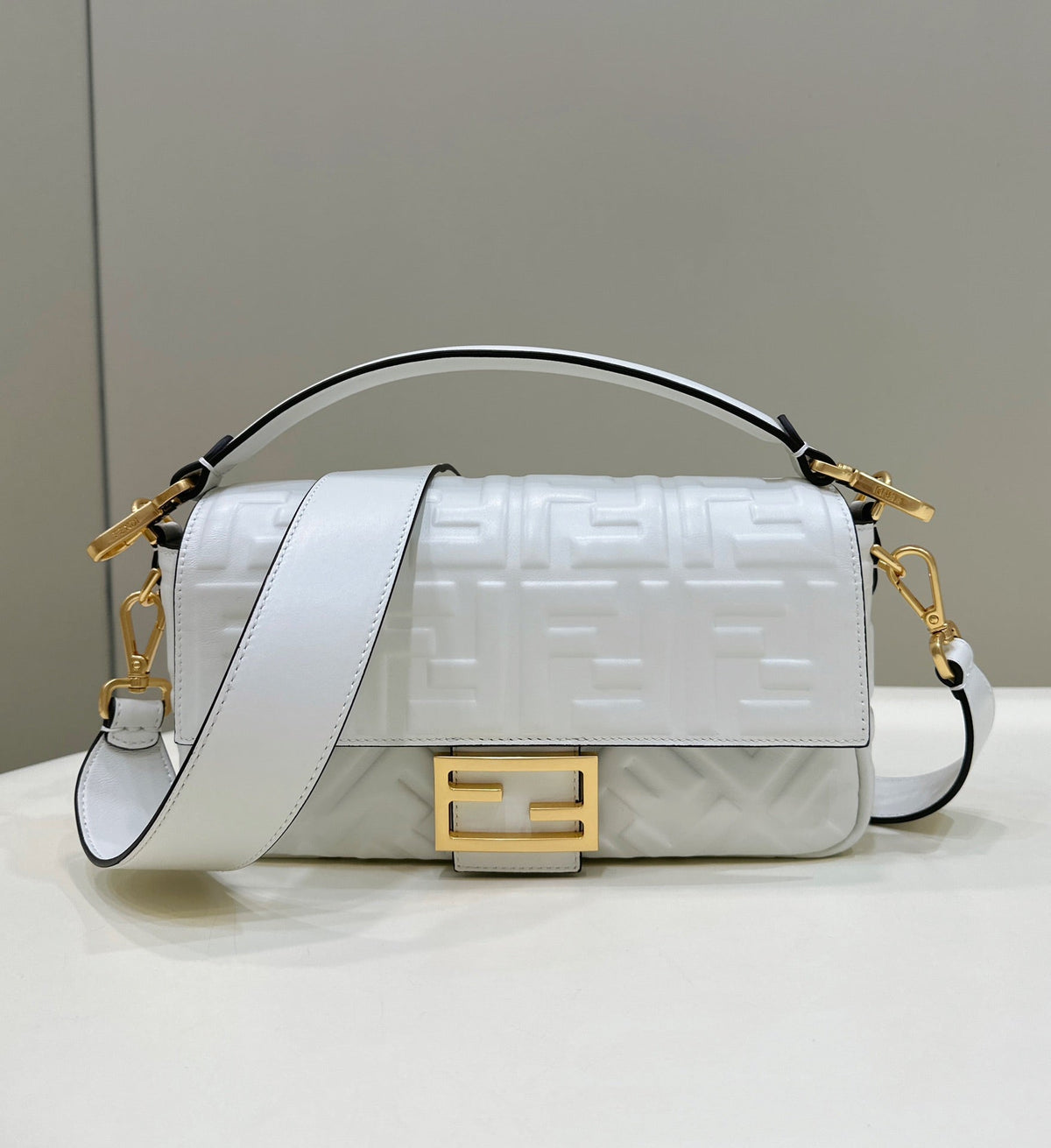 Baguette Lambskin Gold Hardware