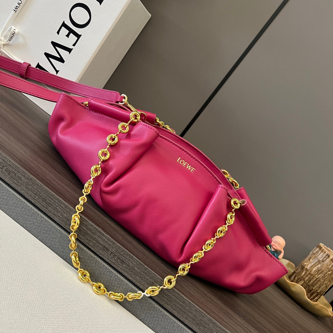 L*ewe Paseo Chain Shoulder Bag Calfskin
