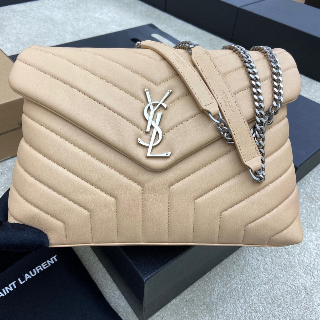 LOULOU QUILTED LEATHER SILVER HARDWARE