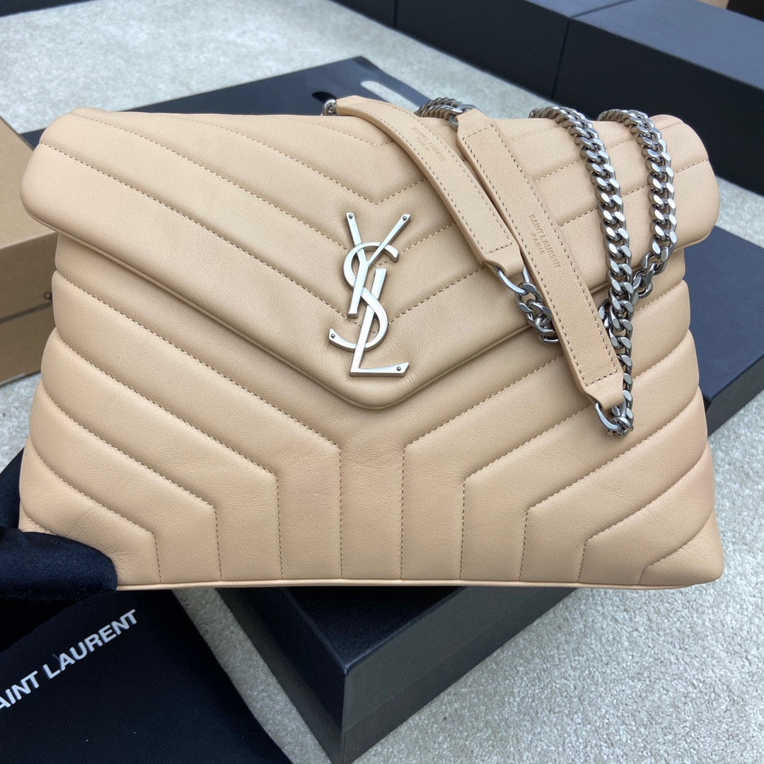 LOULOU QUILTED LEATHER SILVER HARDWARE