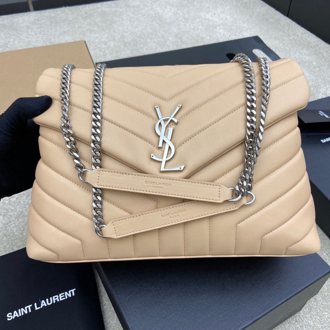 LOULOU QUILTED LEATHER SILVER HARDWARE