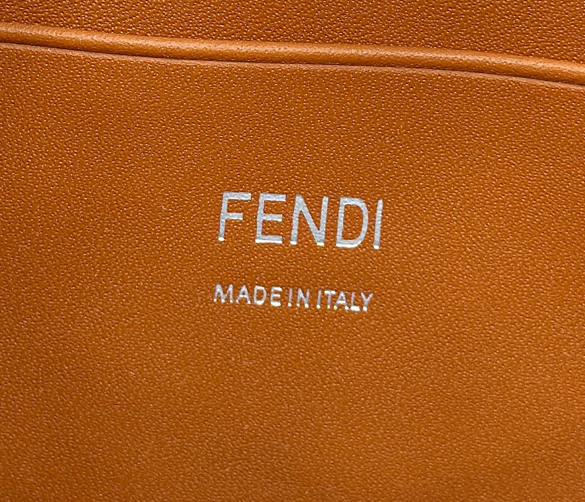 F*ndi 19 BAGUETTE BAG IN LIGHT BLUE CANVAS WITH SILVER HARDWARE