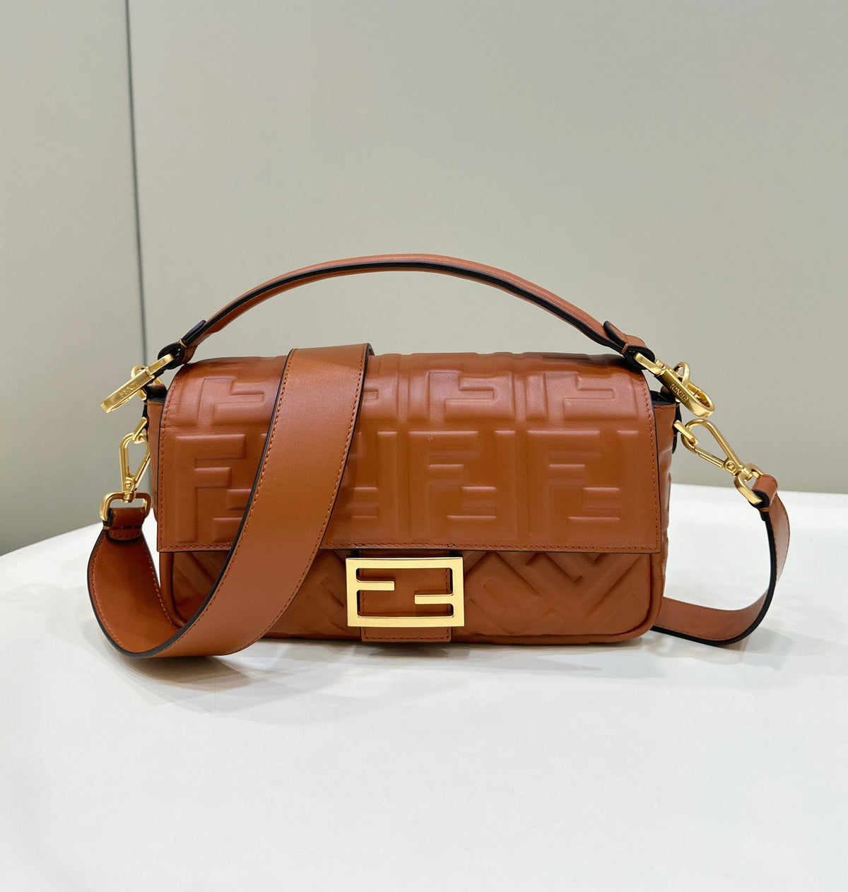 Baguette Lambskin Gold Hardware