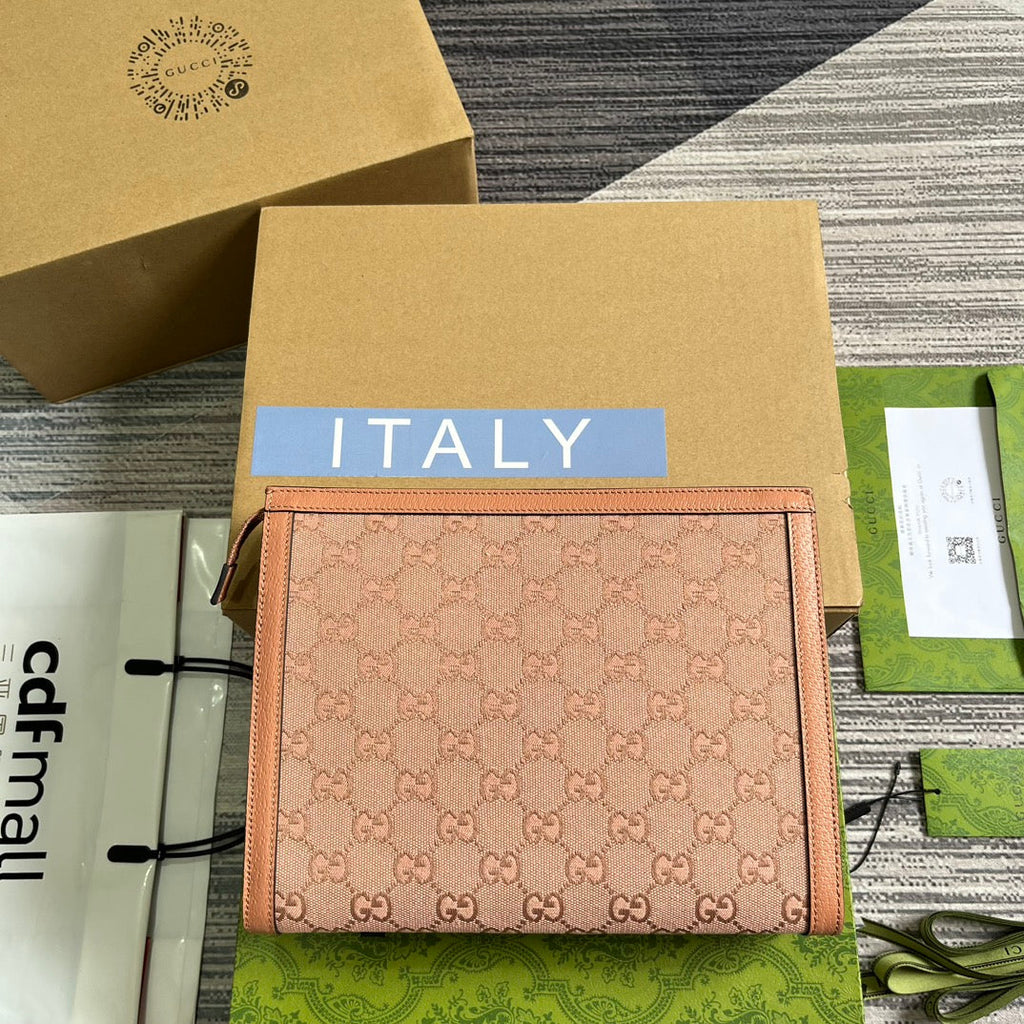OPHIDIA G*G BAG CANVAS CALFKSKIN