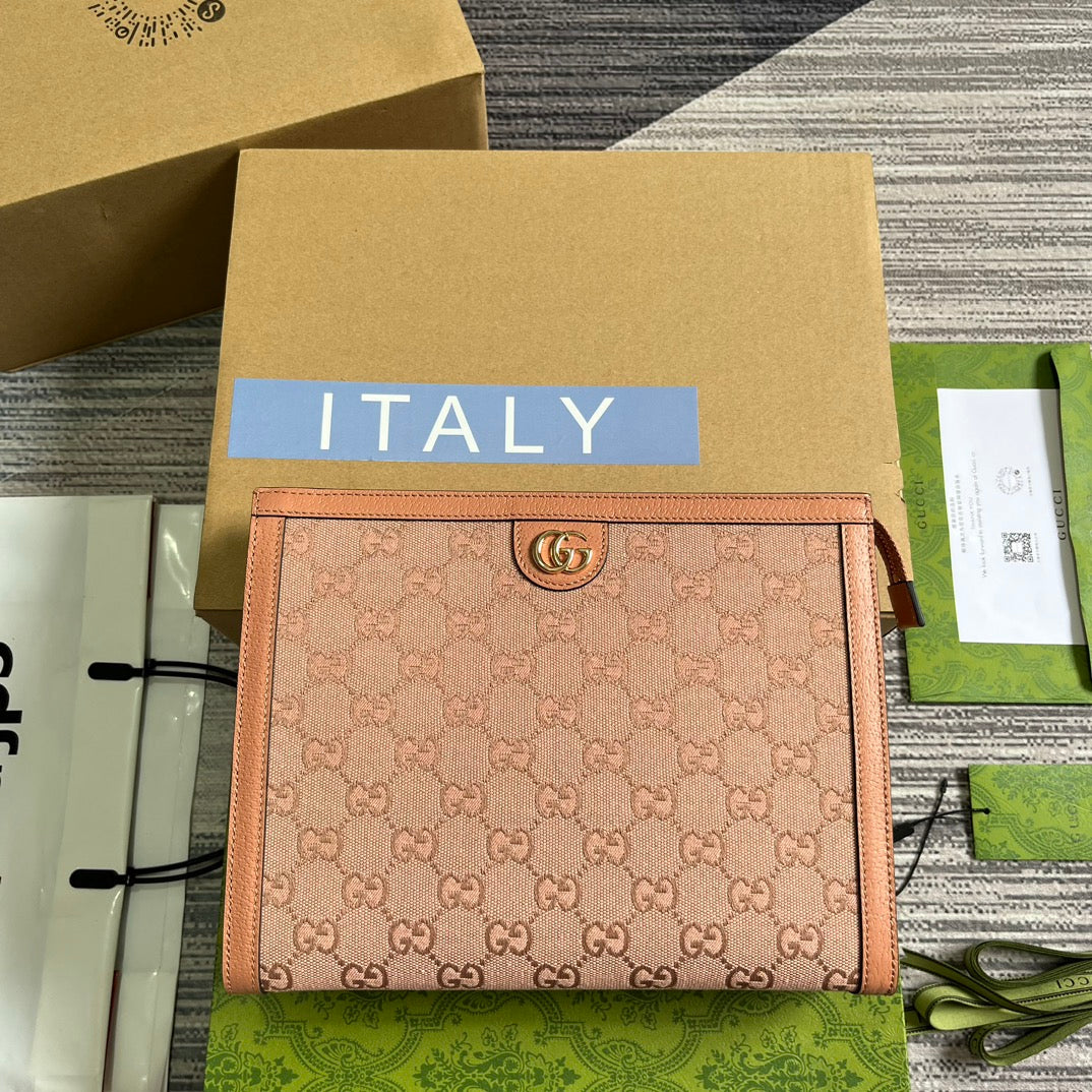 OPHIDIA G*G BAG CANVAS CALFKSKIN
