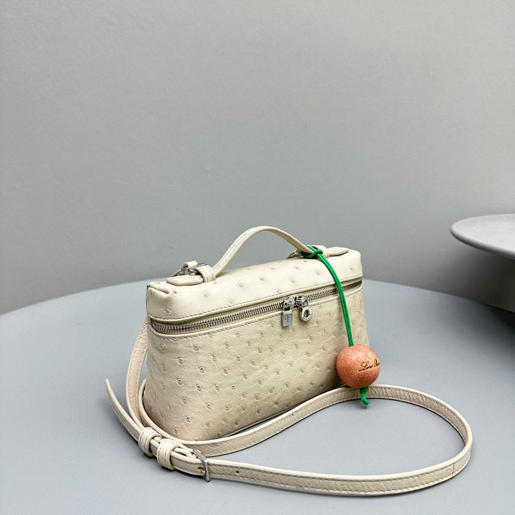 Extra Pocket L19 Ostrich Leather Shw