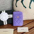 C*C 22A Zippy Coin Purse Caviar GHW