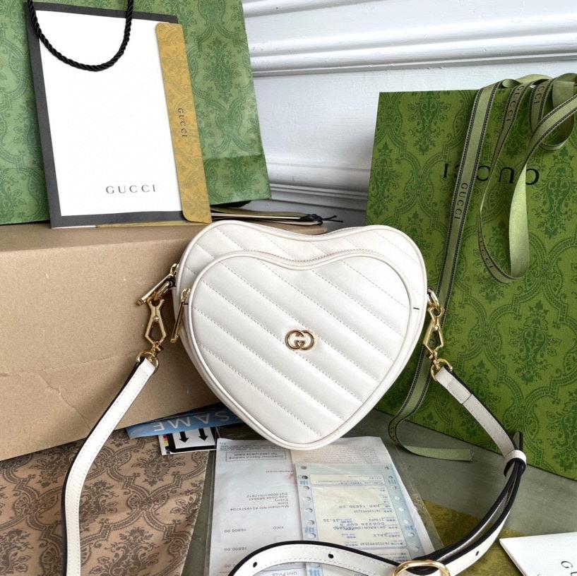 MARMONT HEART BAG CALFSKIN GOLD HARDWARE