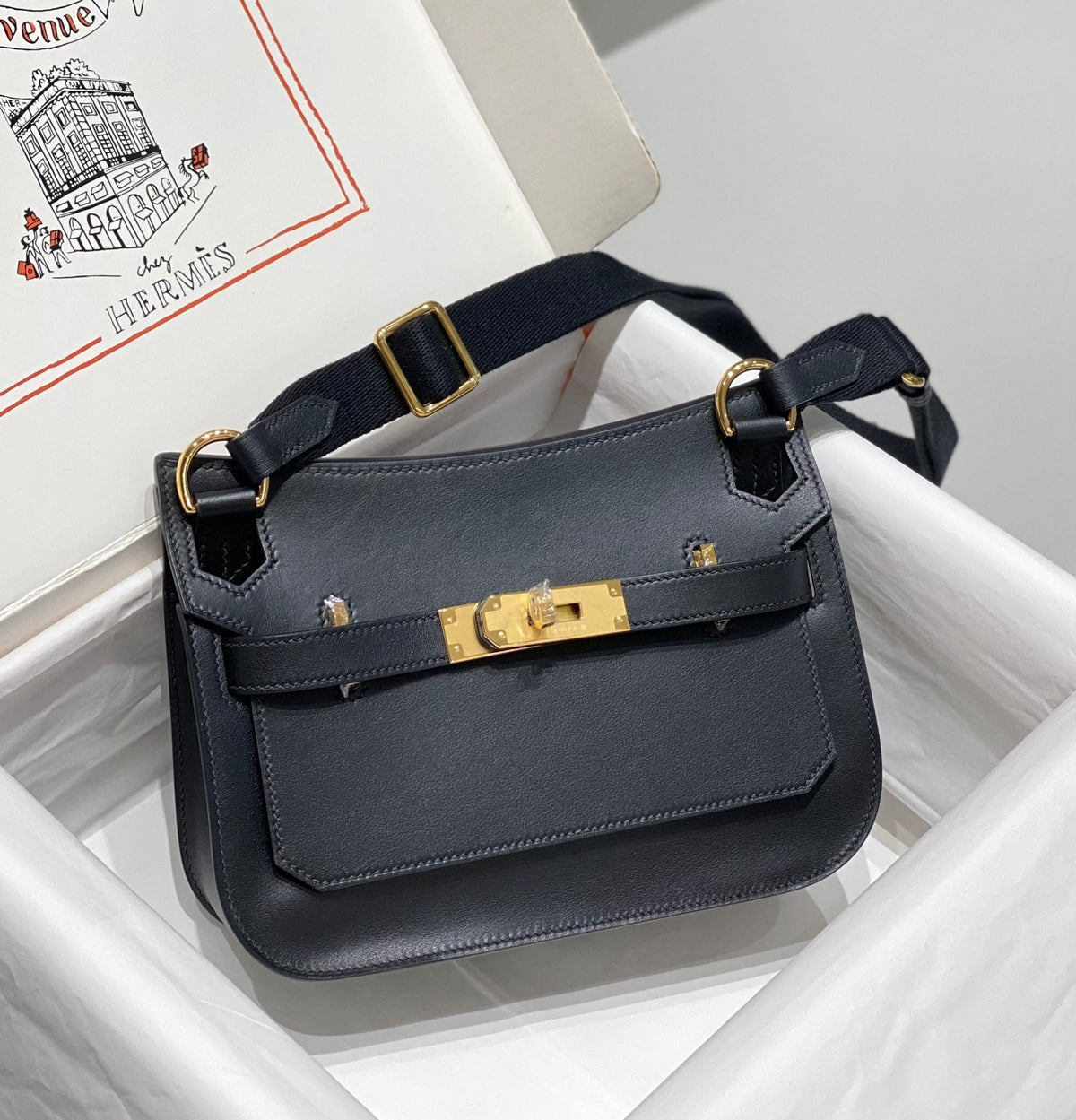 KELLY JYPSIERE LEATHER CROSSBODY BAG GHW
